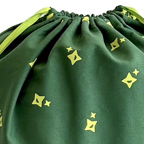 Close-up of the gift bag's wide drawstring