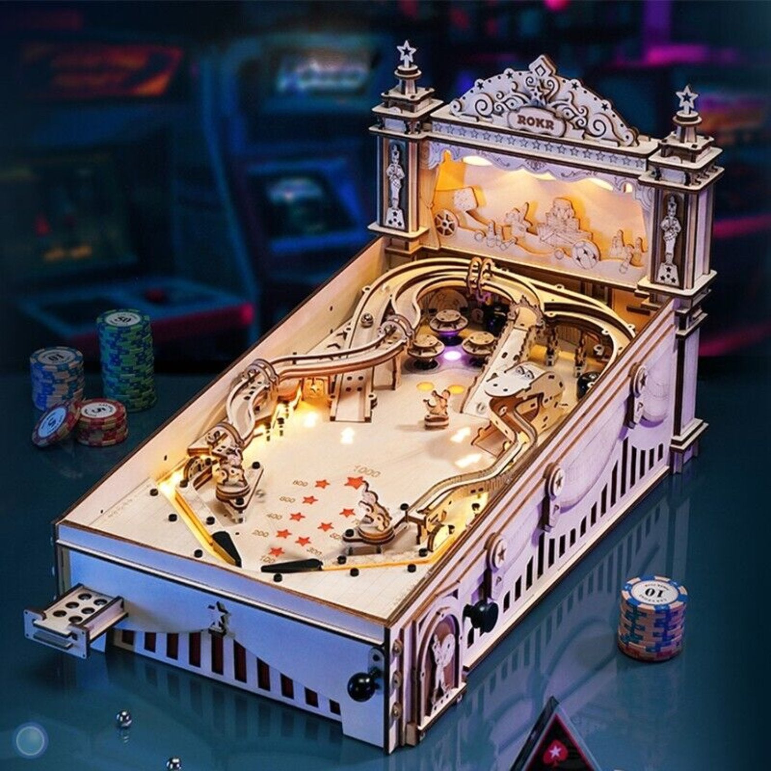 3D Pinball Wood: Pinball like in the good old days 🕹️ Save now!